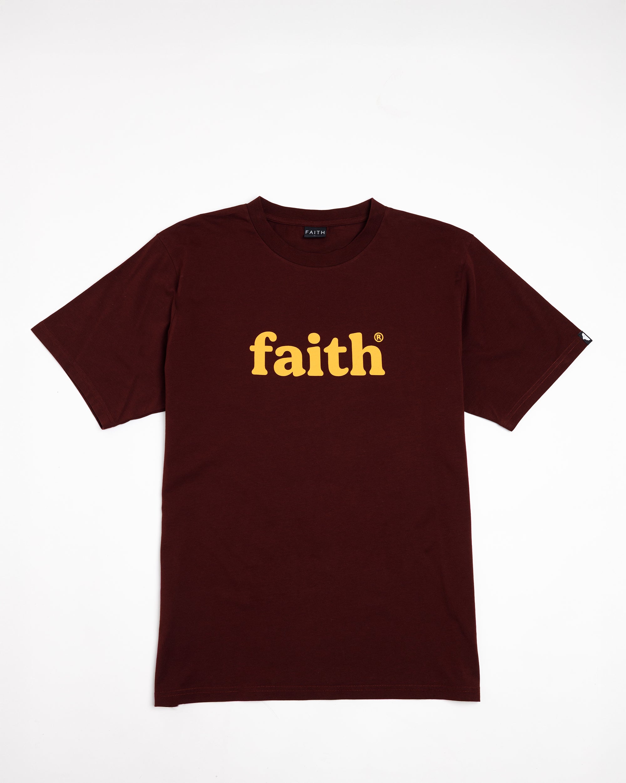 FAITH TEE - BURGUNDY