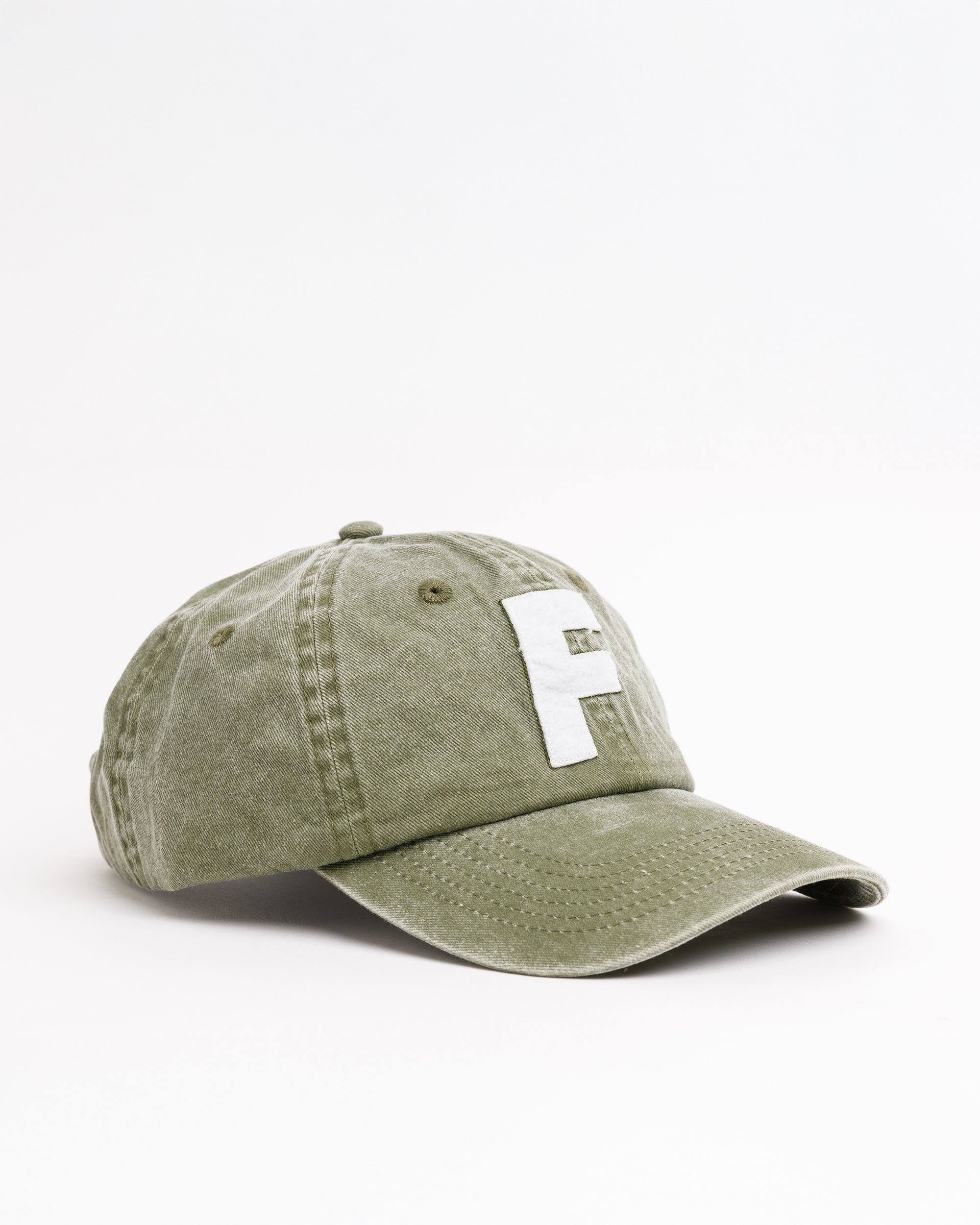 "F" BASEBALL CAP - GREEN NAVY